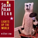 Solar Polar Bear is complete with rechargeable light.